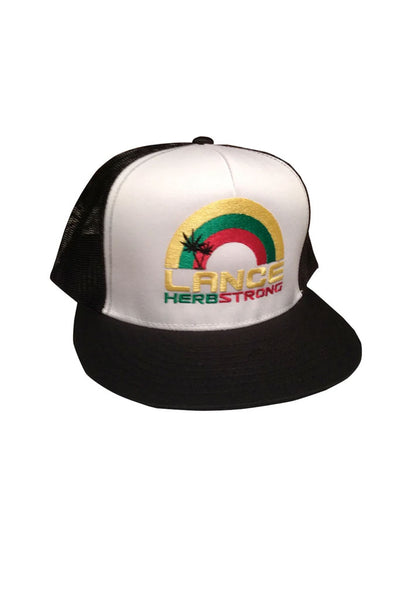 lance black trucker hat