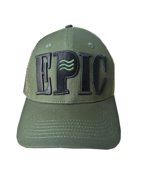 epic green trucker hat