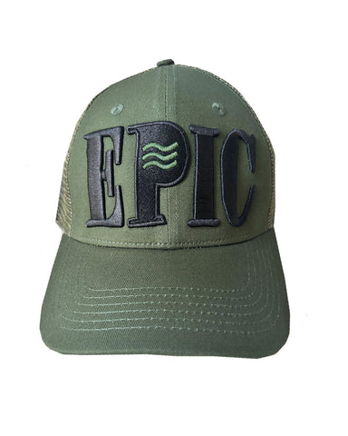epic green trucker hat