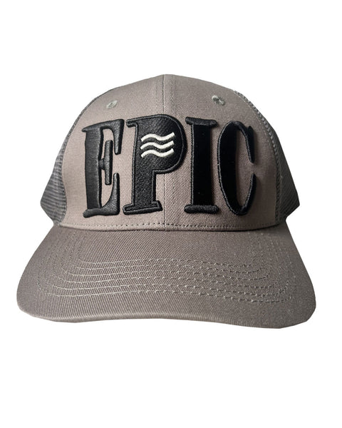 epic grey trucker hat